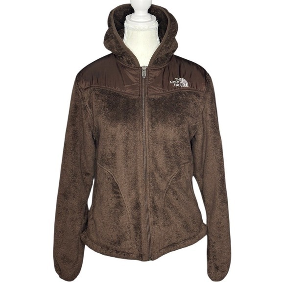 The North Face Jackets & Blazers - The North Face Brown Oso Fuzzy Fleece Athletic Hooded Jacket Womens‎ Size Small